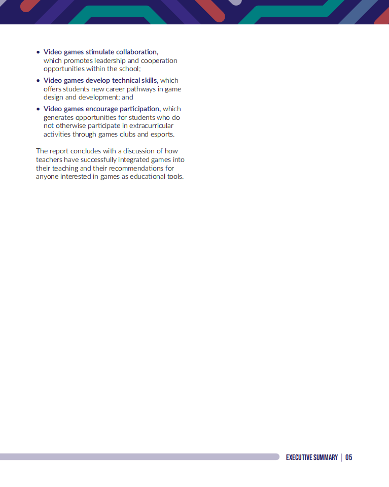 高等教育游戏联盟（HEVGA）& ESA：视频游戏在K-12教育中的好处（英文版）.pdf 第5页