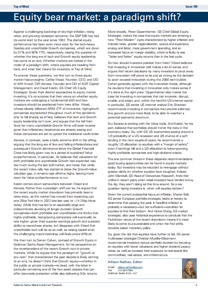 高盛（Goldman Sachs）：股票熊市的范式转变（英文版）.pdf 第3页