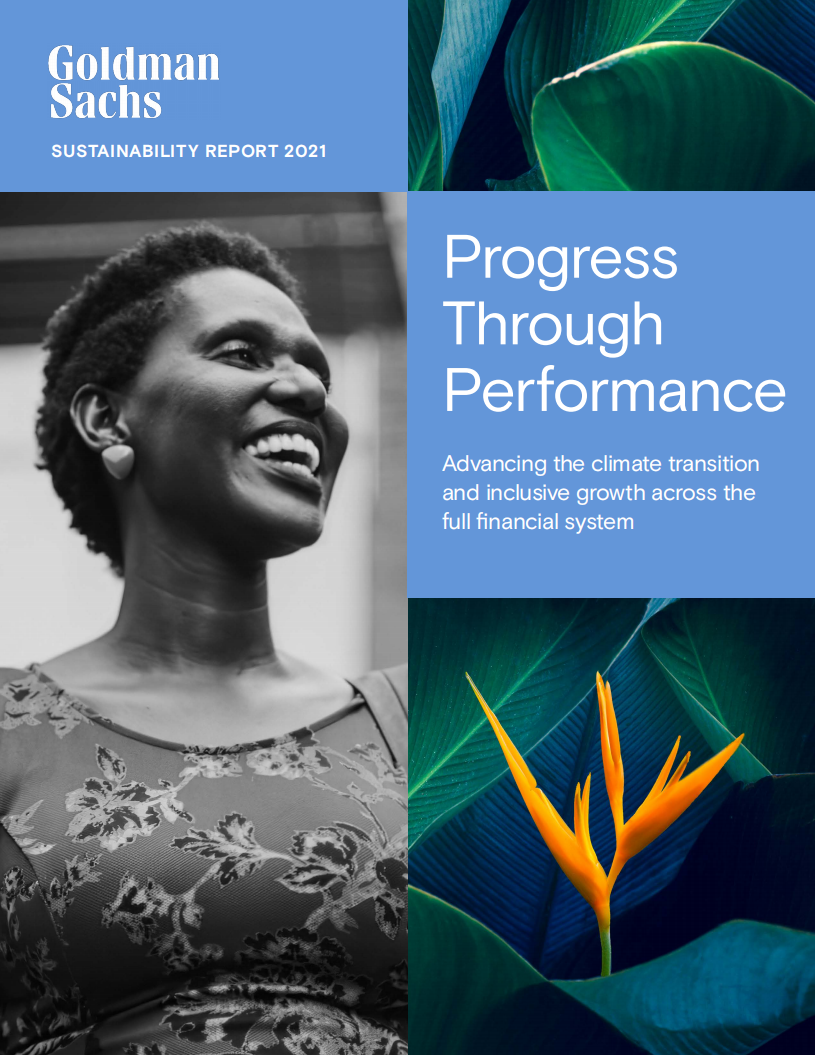 高盛（GOLDMAN SACHS GROUP）2021年可持续发展报告（英文版）.pdf 第1页