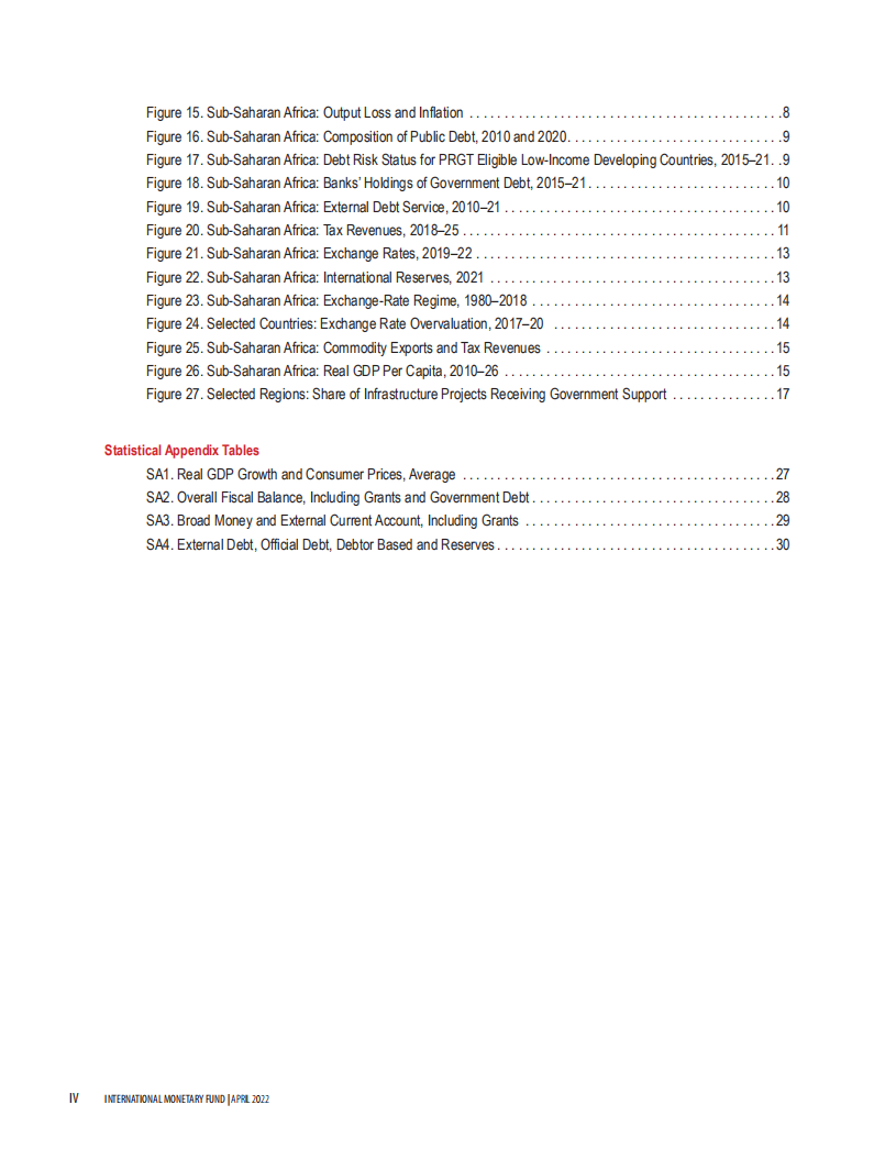 国际货币基金组织（IMF）：2022年4月撒哈拉以南非洲地区经济展望报告（英文版）.pdf 第5页