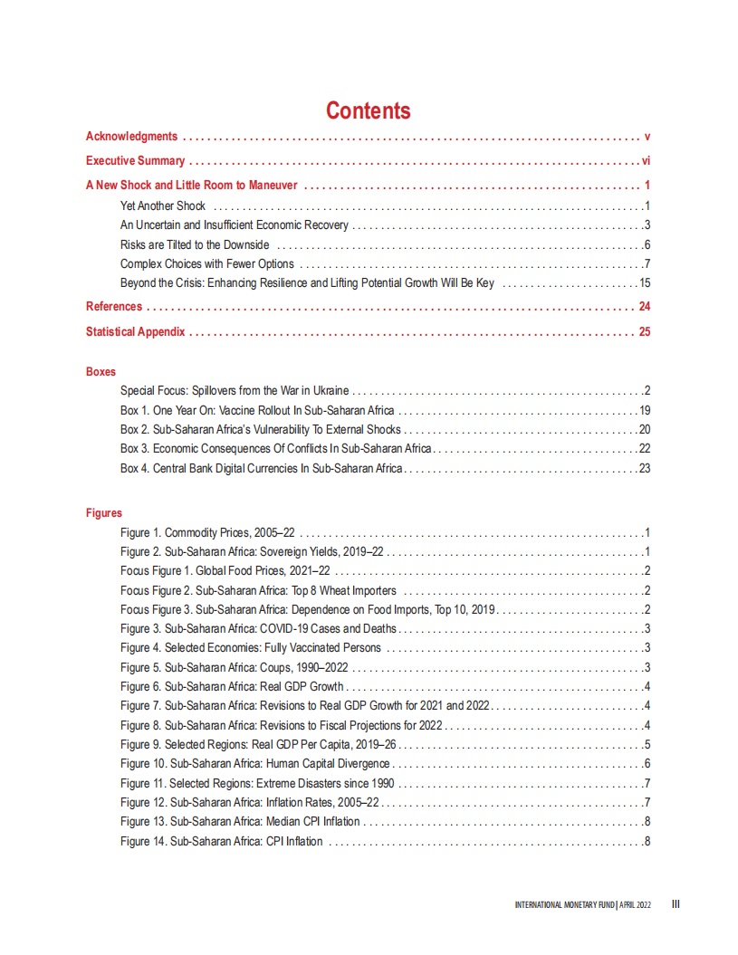 国际货币基金组织（IMF）：2022年4月撒哈拉以南非洲地区经济展望报告（英文版）.pdf 第4页