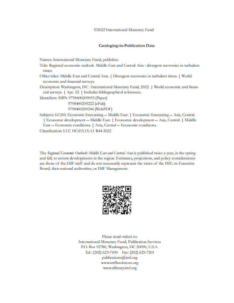 国际货币基金组织（IMF）：2022年4月中东及中亚地区经济展望报告（英文版）.pdf 第3页