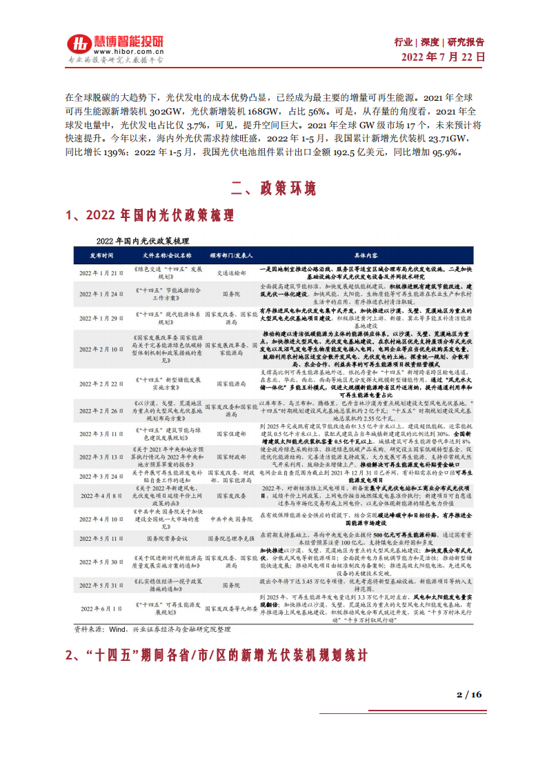 光伏行业：光伏产业链及细分龙头全梳理-220722.pdf 第2页