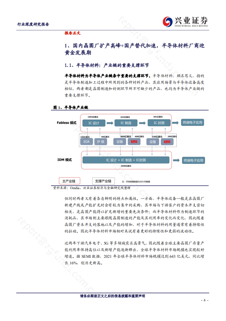 半导体行业：国内扩产高峰叠加替代加速，国产材料厂商迎发展良机-220706.pdf 第6页
