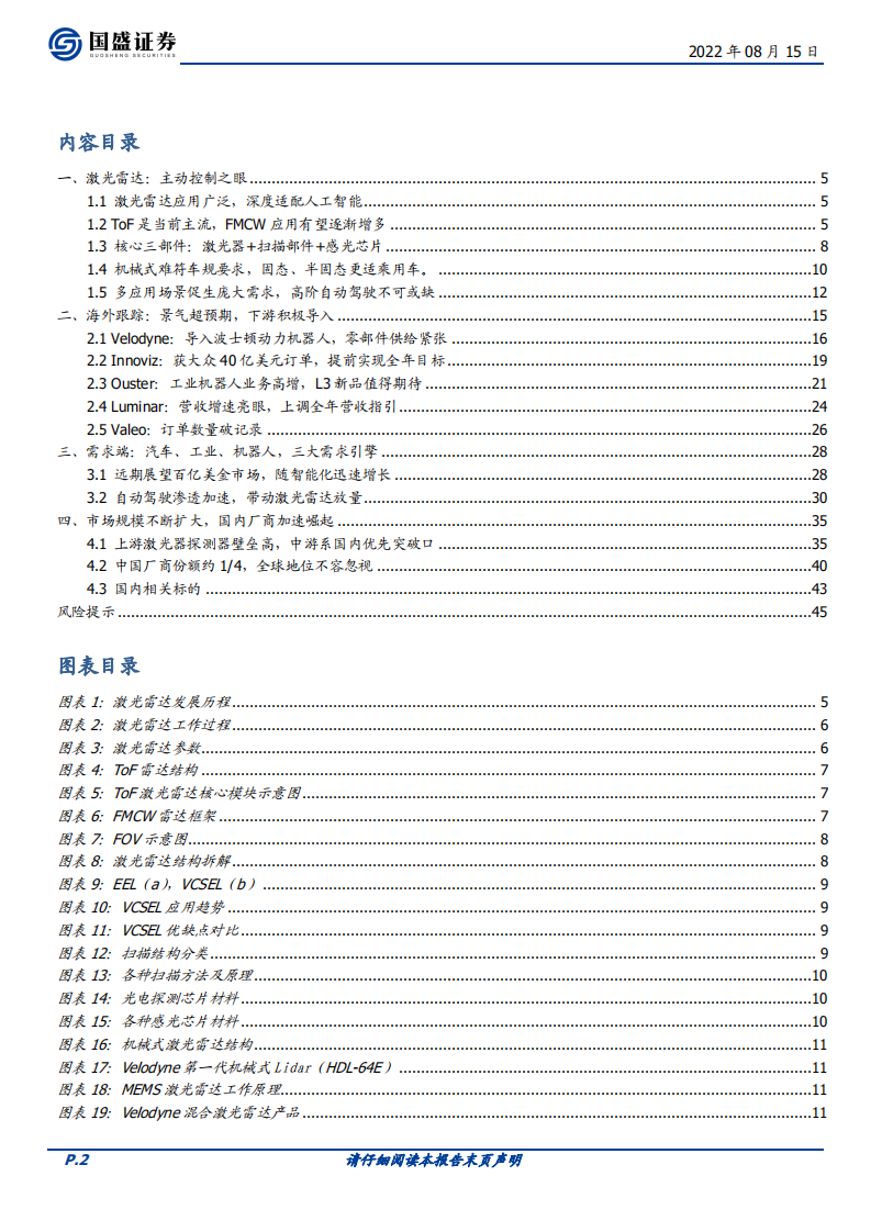 电子行业：激光雷达放量元年，产业布局正当时-220815.pdf 第2页