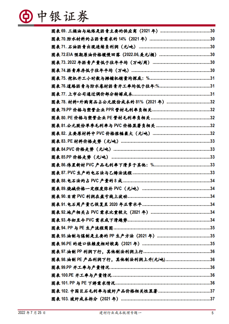 建材行业成本梳理专题：成本端压力逐渐散去，利润空间有望恢复-220725.pdf 第5页