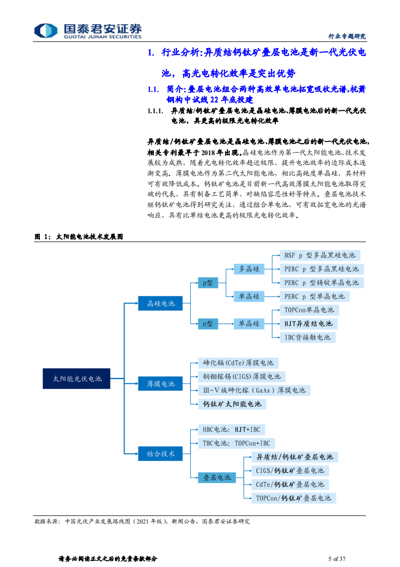 建筑工程行业新赛道系列：异质结钙钛矿电池杭萧钢构年底投建-220722.pdf 第5页