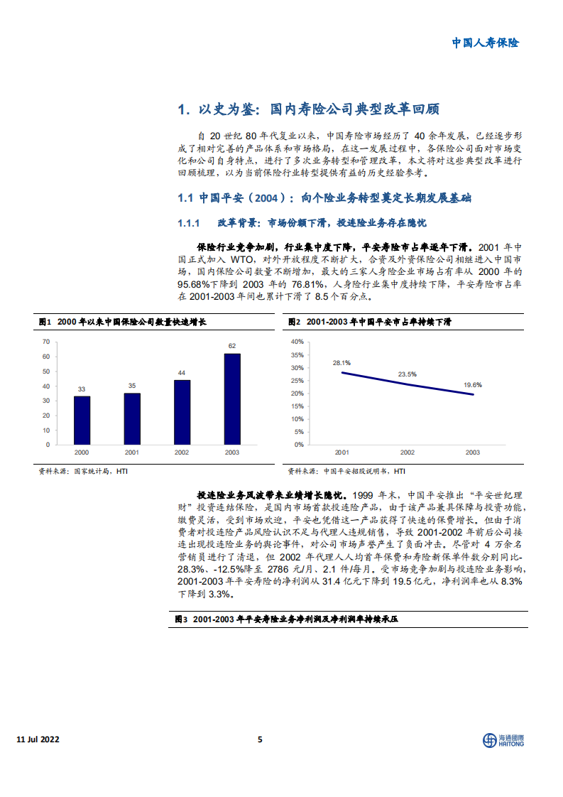 保险行业中国寿险公司典型改革回顾：背景内容成果案例分析-220711.pdf 第5页