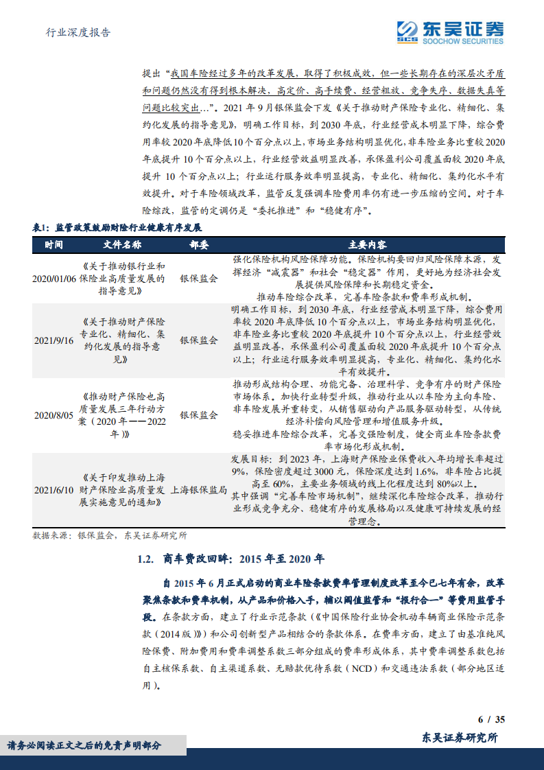 保险Ⅱ行业深度报告：车险综改回顾与展望，阶段改革目标达成，龙头乘风彰显底蕴-220704.pdf 第6页