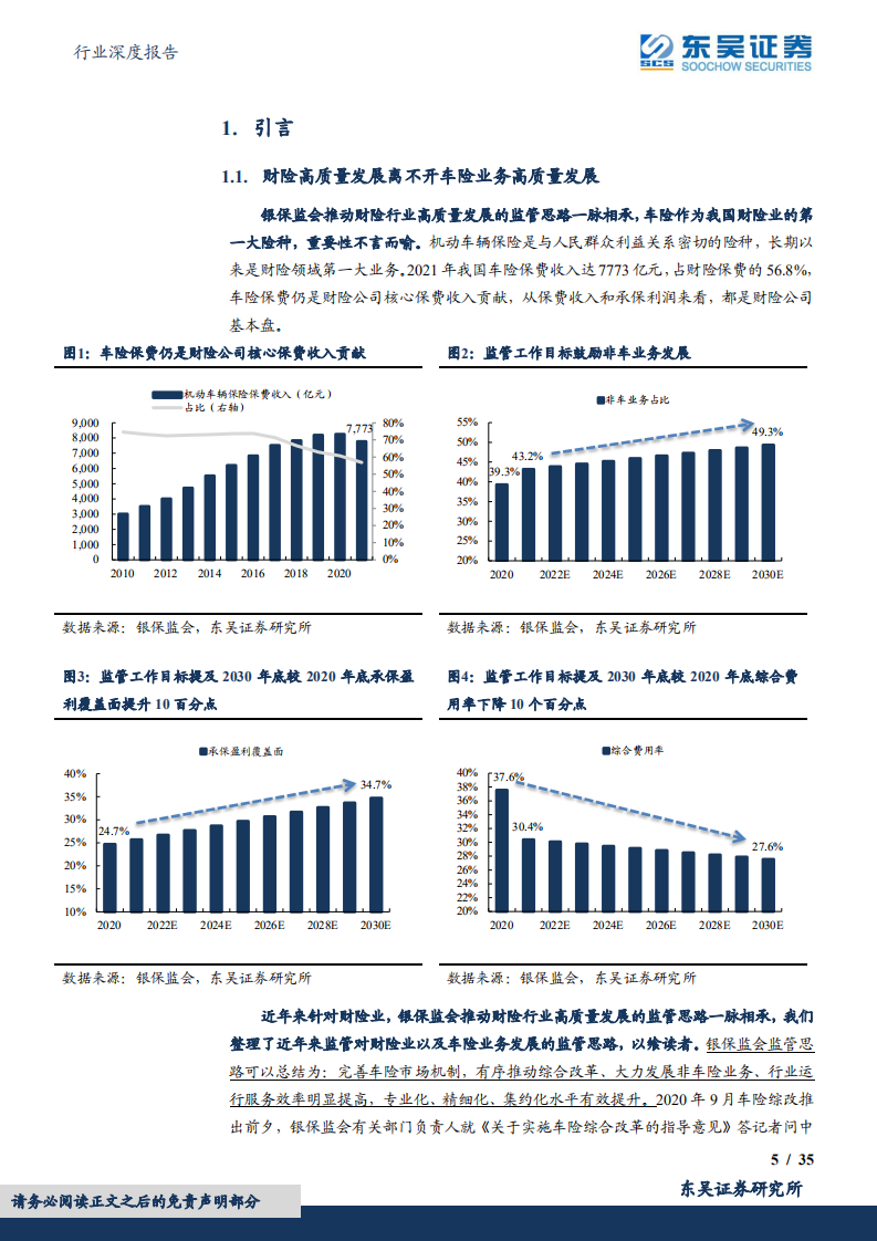 保险Ⅱ行业深度报告：车险综改回顾与展望，阶段改革目标达成，龙头乘风彰显底蕴-220704.pdf 第5页