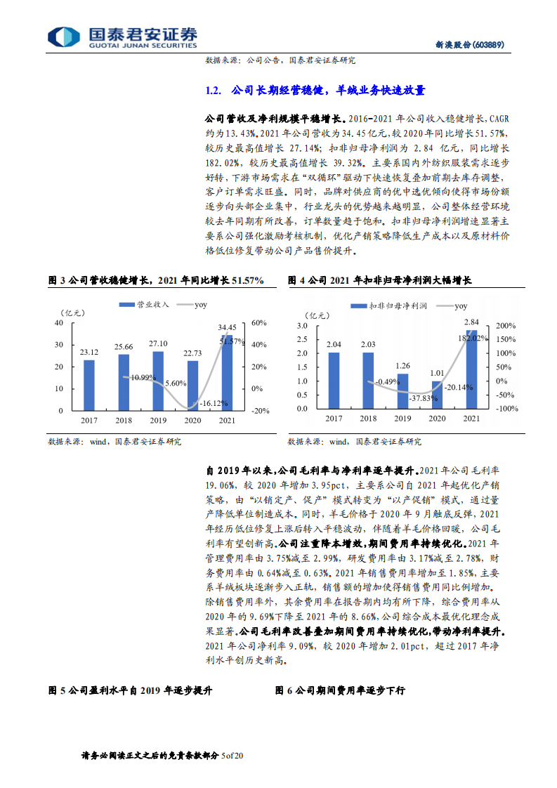 新澳股份-首次覆盖报告：全球毛纺隐形冠军，羊毛羊绒双轮驱动-220704.pdf 第5页