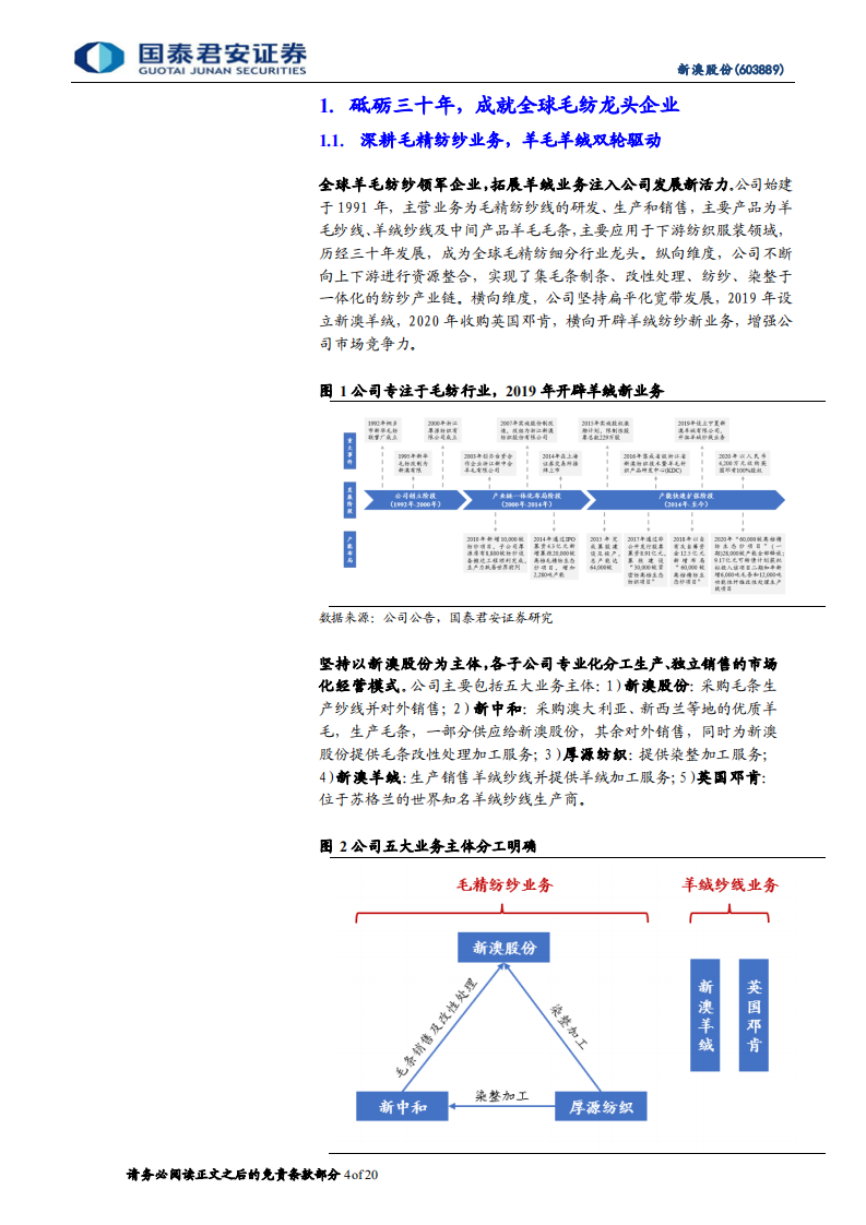 新澳股份-首次覆盖报告：全球毛纺隐形冠军，羊毛羊绒双轮驱动-220704.pdf 第4页