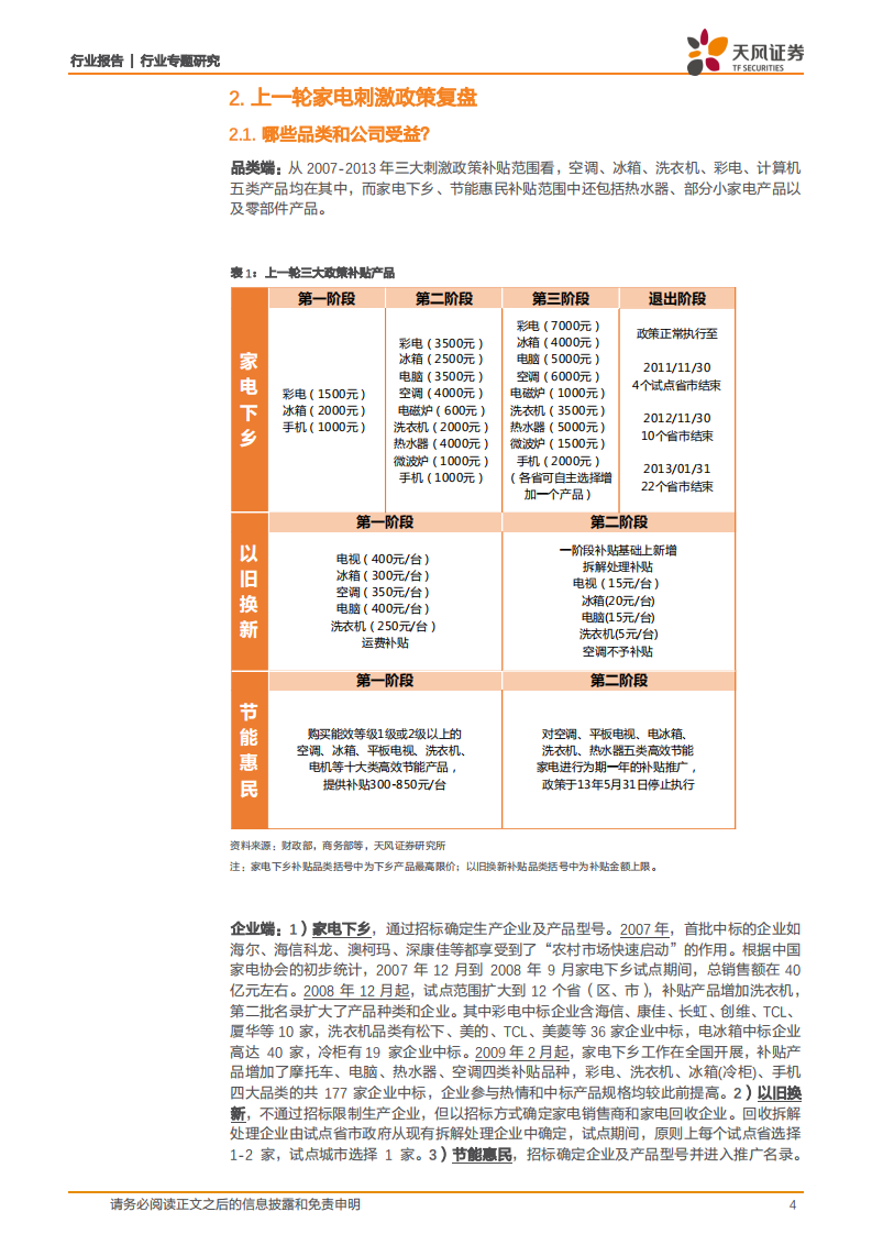 家用电器行业：家电消费刺激政策2.0下的行业发展机遇-220723.pdf 第4页