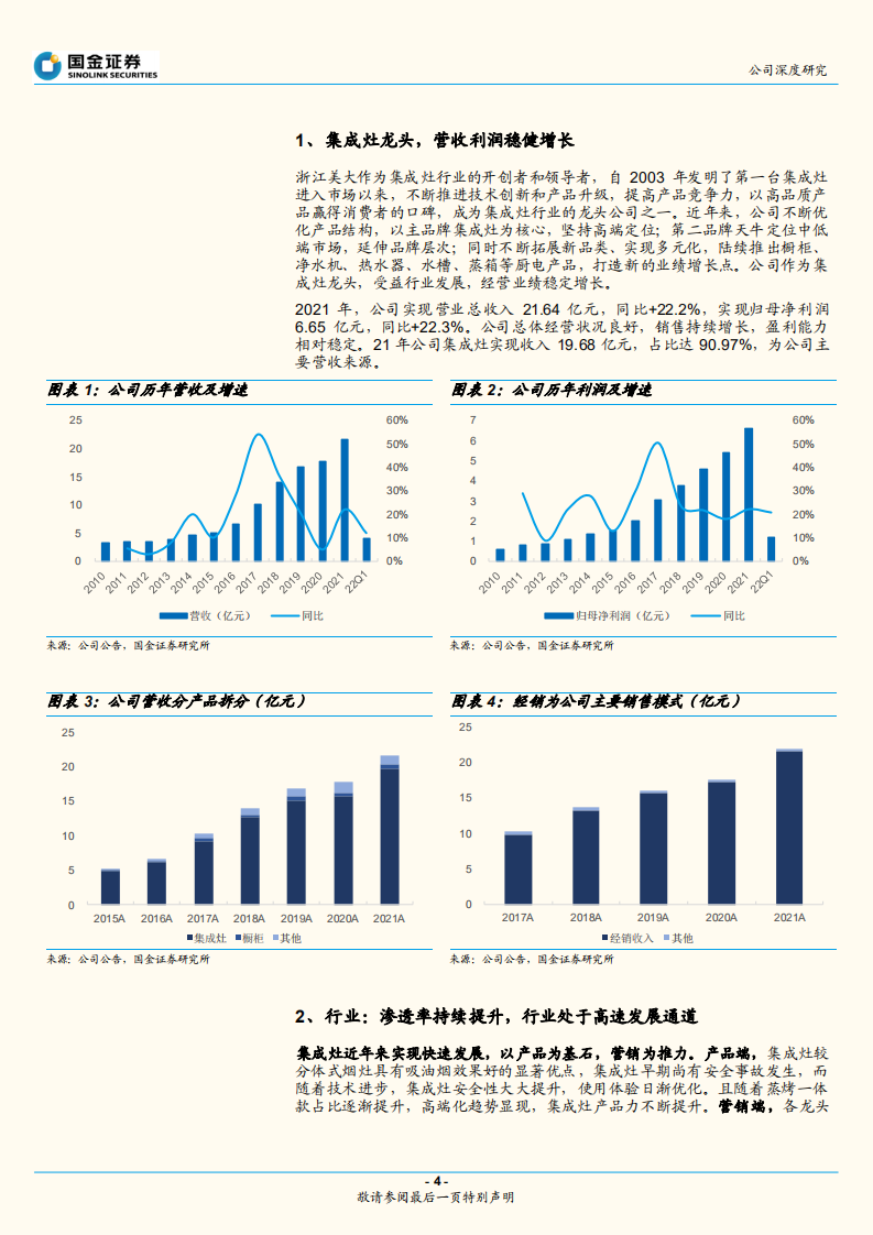 浙江美大-集成灶龙头，稳扎稳打蓄力成长-220701.pdf 第4页