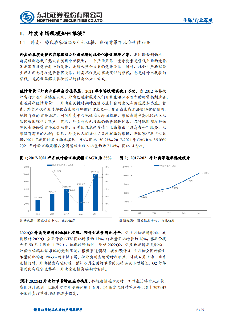 传媒行业本地生活系列报告之一：外卖，疫情之下价值&韧性凸显，长期盈利改善逻辑清晰-220719.pdf 第5页