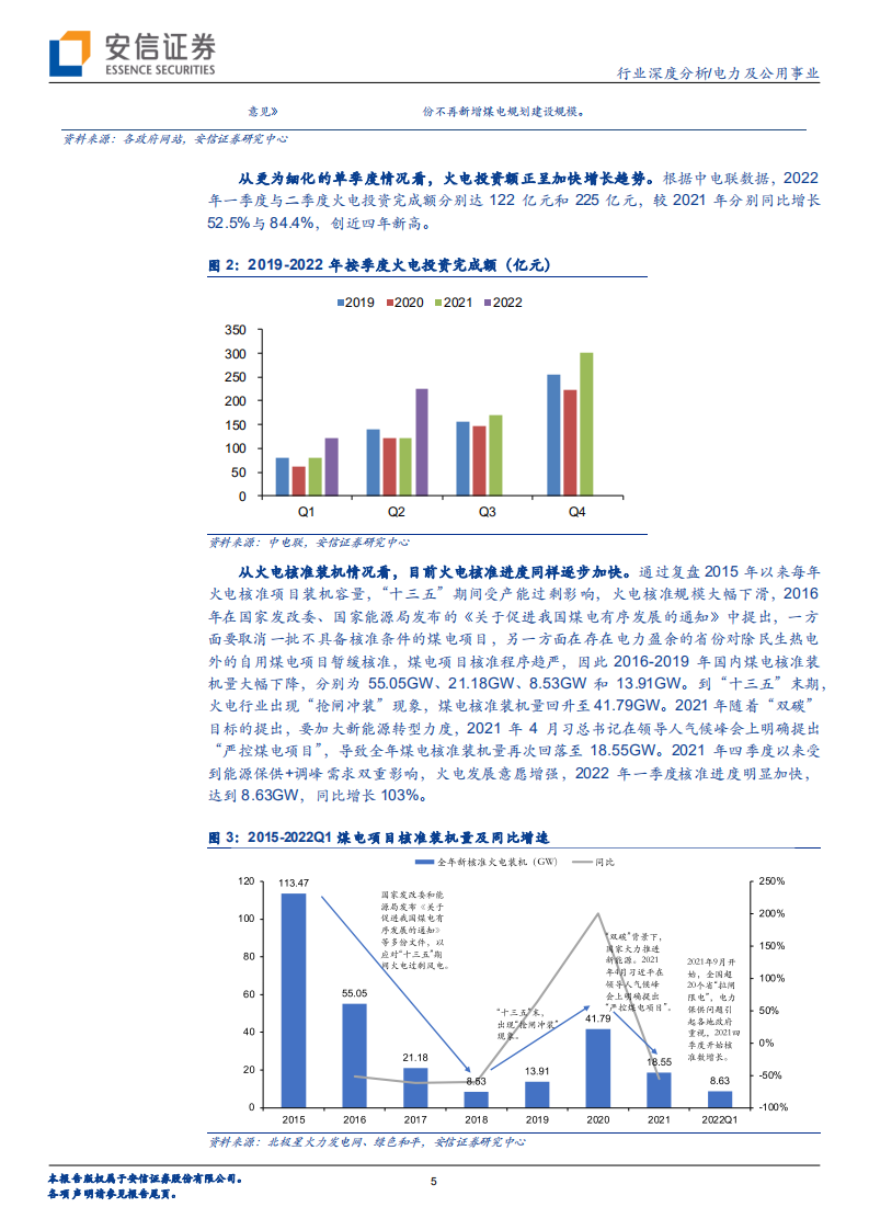 电力及公用事业行业深度分析：一个存在预期差的观察，火电投资正在快速增长-220808.pdf 第5页