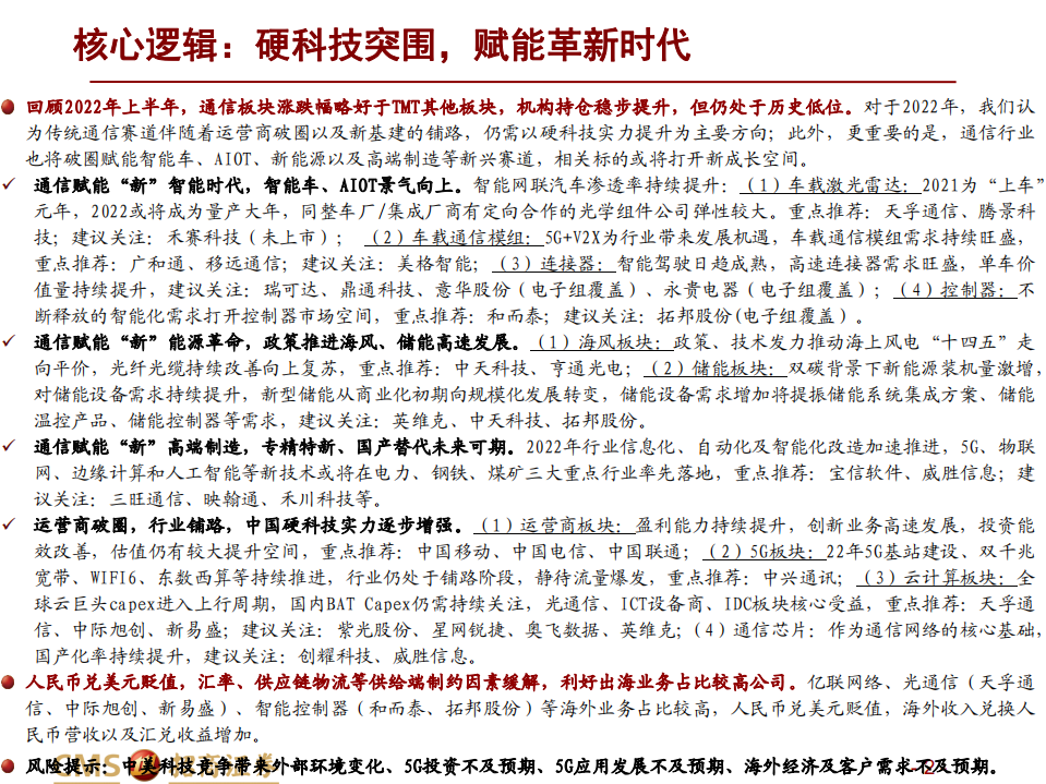通信行业2022年中期投资策略：硬科技突围，赋能革新时代-220703.pdf 第2页