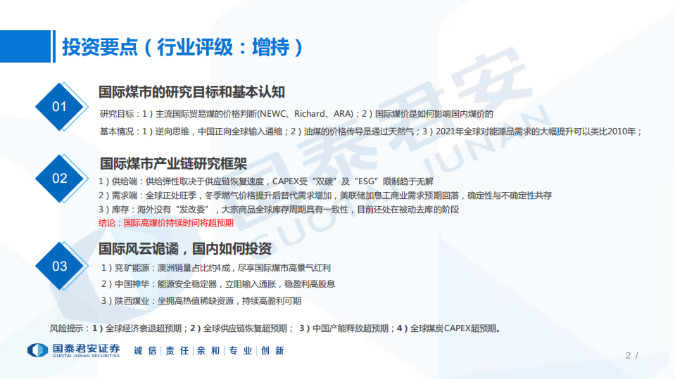 煤炭行业研究框架：国际煤市研究框架，高煤价时间维度将超预期-220812.pdf 第2页