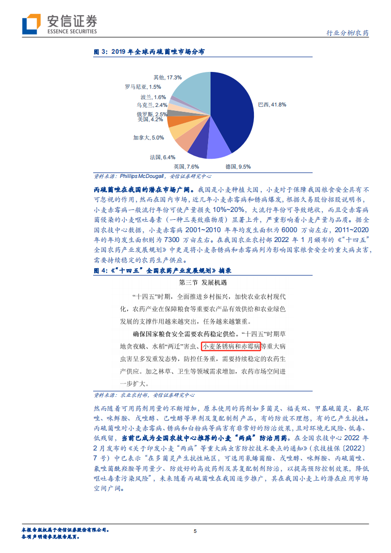 农药行业：丙硫菌唑，登记证带来显著先发优势，国内龙头有望受益于海外推广-220805.pdf 第5页