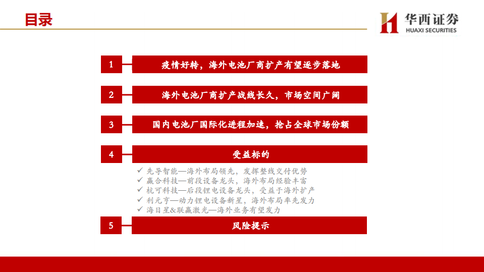 机械行业锂电设备专题报告一：海外锂电扩产逐步落地，国内锂电设备企业迎发展机遇-220703.pdf 第3页