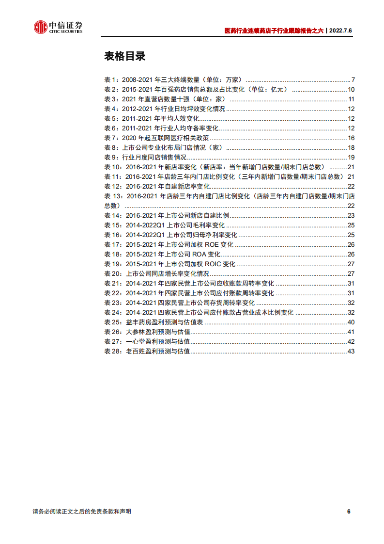 医药行业连锁药店子行业跟踪报告之六：政策与产业共振，院外零售景气度持续提升-220706.pdf 第6页