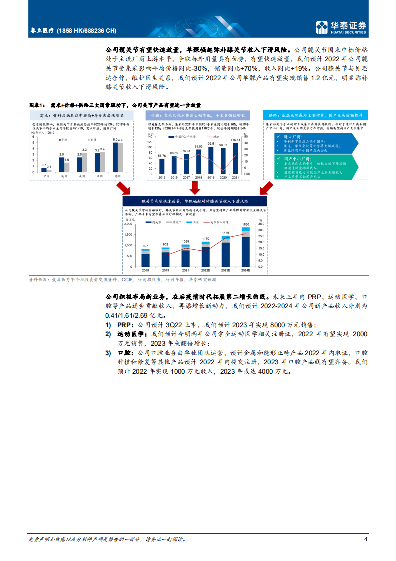 春立医疗-国产人工关节领头羊，骨科及非骨科业务分析-220723.pdf 第4页