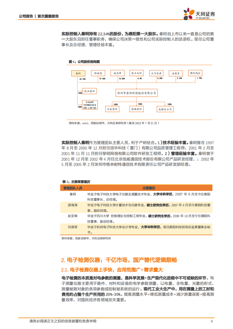 鼎阳科技-电子测量仪器翘楚，剑指高端国产替代-220723.pdf 第6页