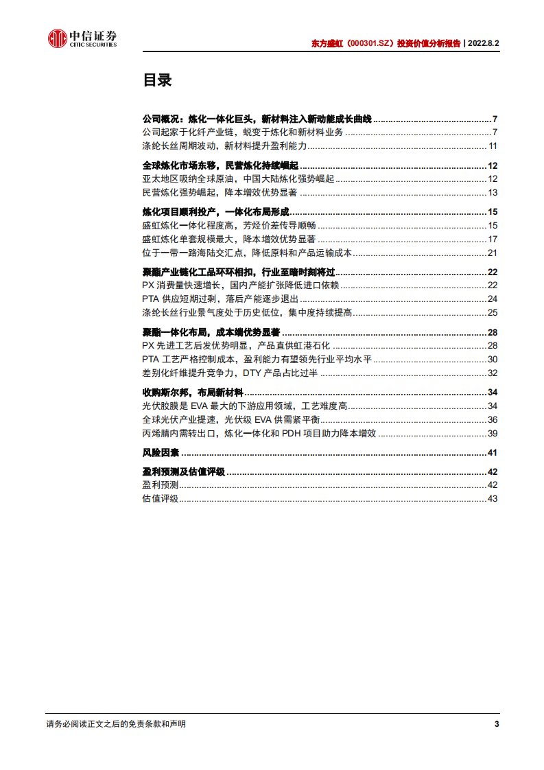 东方盛虹：炼化一体化巨头，新材料注入新动能-220802.pdf 第3页