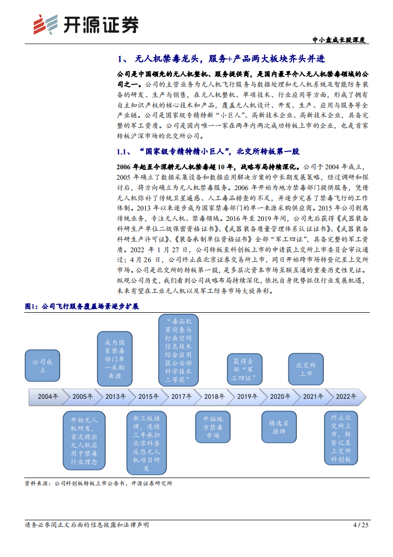 观典防务-中小盘成长股深度：转板第一股，无人机禁毒龙头蓄力前行-220812.pdf 第4页