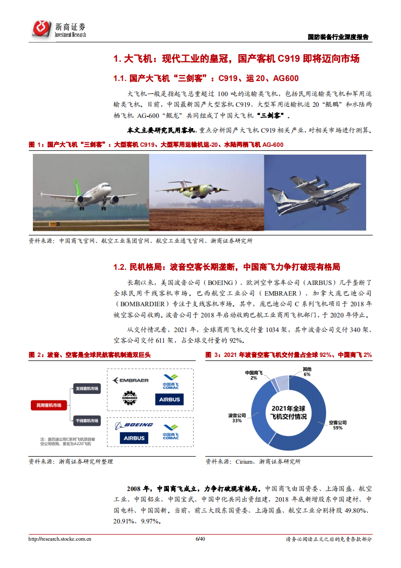 国产大飞机行业深度报告：产业链国产化率逐步提升，市场空间打开-220719.pdf 第6页