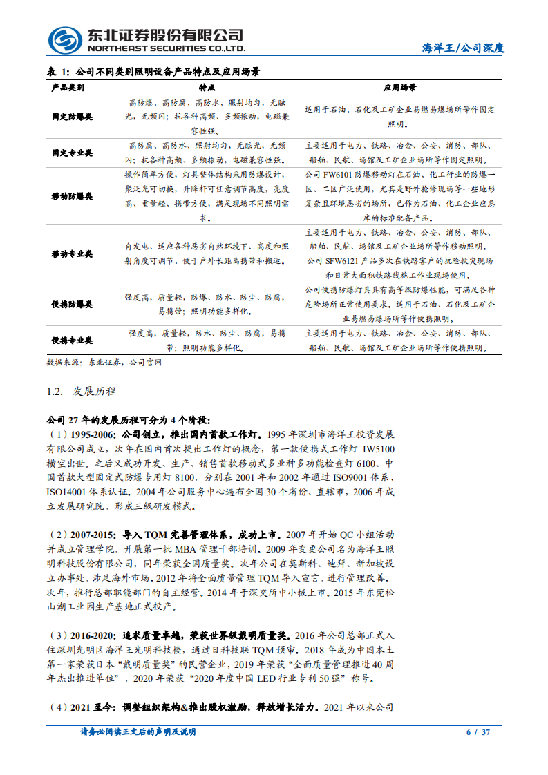 海洋王-专业照明领军企业，转型服务&组织变革驱动成长-220707.pdf 第6页