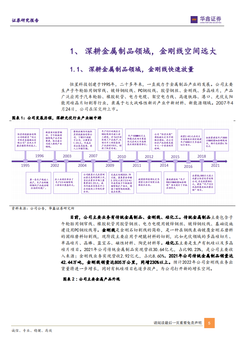 恒星科技-有机硅快速放量，金刚线市占率逐渐提高-220630.pdf 第5页