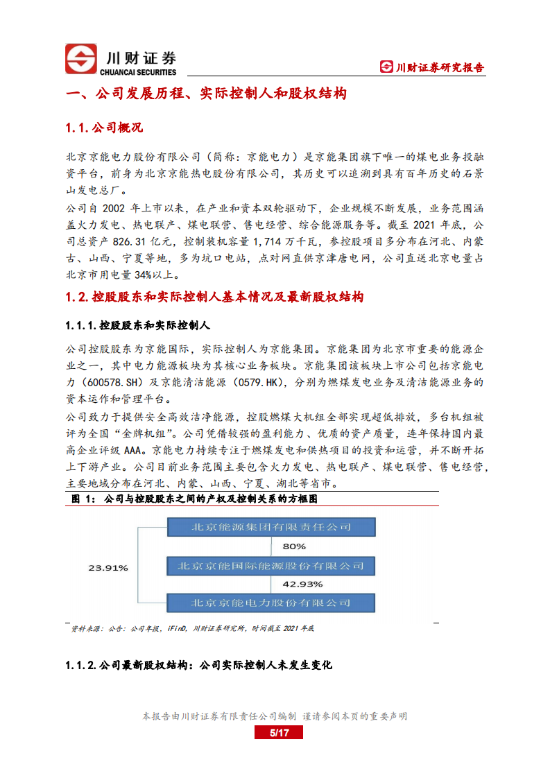 京能电力-深度报告：火电盈利有望修复-220629.pdf 第5页
