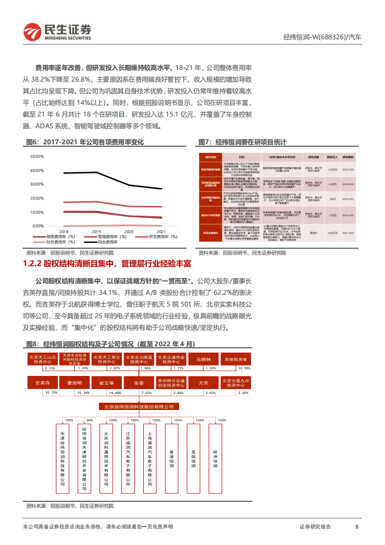 经纬恒润-公司深度报告：智能汽车大时代冉冉升起的&ldquo;全能新星&rdquo;-220720.pdf 第5页