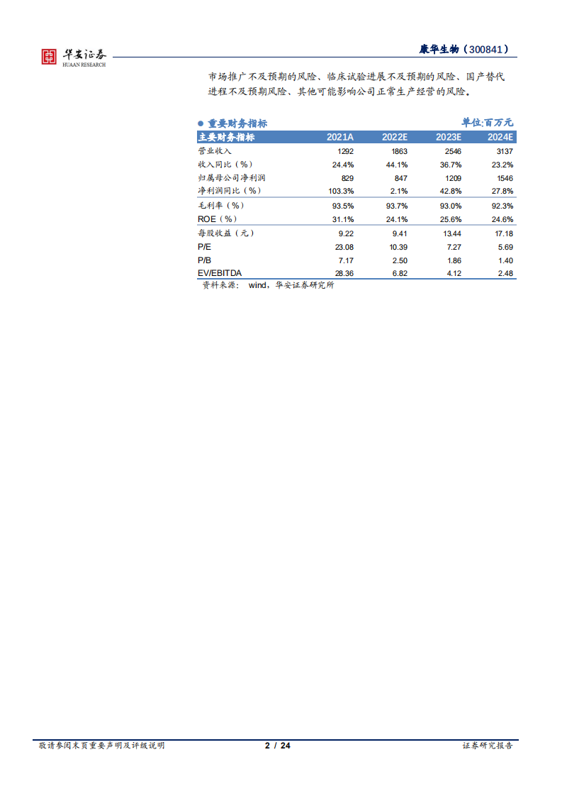 康华生物-人用狂苗产能释放，领先布局犬用狂苗-220722.pdf 第2页