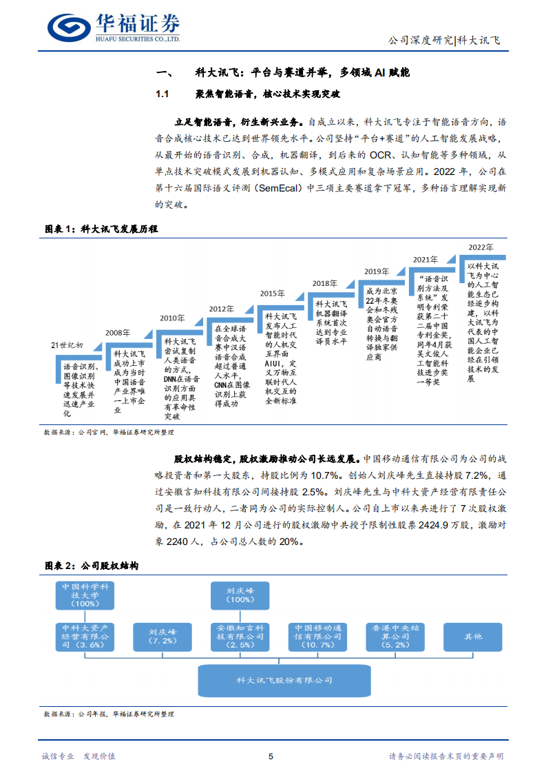 科大讯飞-&ldquo;平台+赛道&rdquo;协同发展，技术赋能逐步深化-220727.pdf 第5页