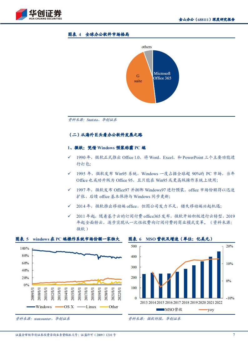 金山办公-深度研究报告：订阅业务稳健增长，信创打开成长空间-220814.pdf 第7页