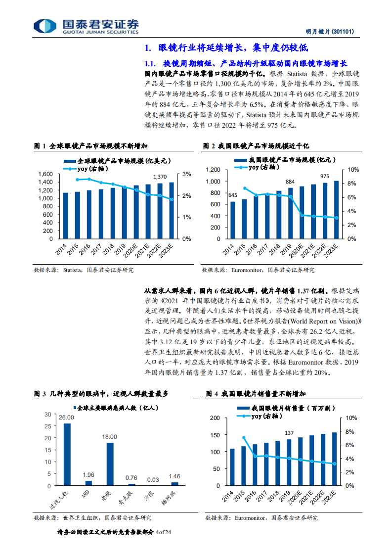 明月镜片：净利率持续向上，离焦镜有望放量-220714.pdf 第4页