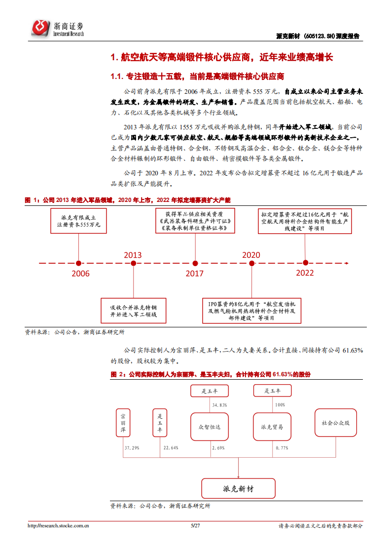 派克新材-深度报告：高端锻件核心供应商；大型模锻件有望开启第二成长曲线-220719.pdf 第5页