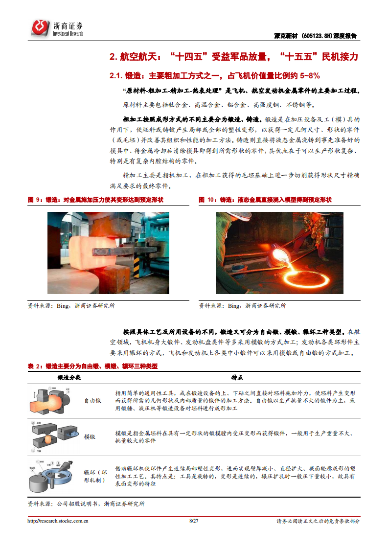 派克新材-深度报告：高端锻件核心供应商；大型模锻件有望开启第二成长曲线-220719.pdf 第8页