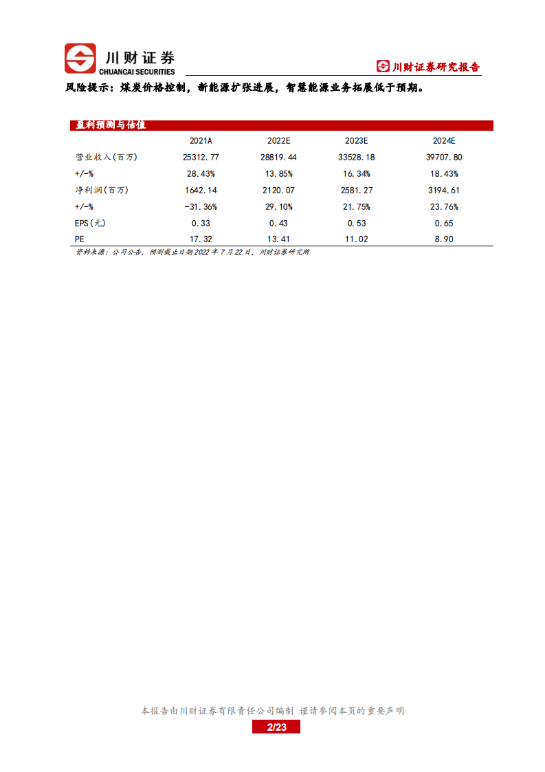 申能股份-深度报告：上海区域核心综合能源供应商-220722.pdf 第2页