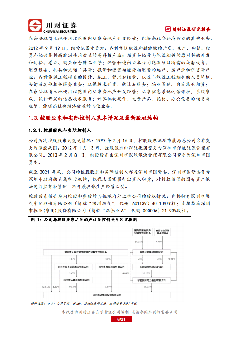 深圳能源-深度报告：聚焦成长的能源环保服务商-220719.pdf 第6页
