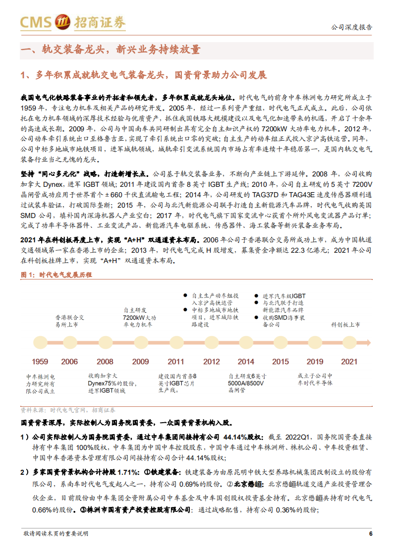 时代电气-IGBT和SiC双线布局，轨交龙头打开全新成长空间-220803.pdf 第6页