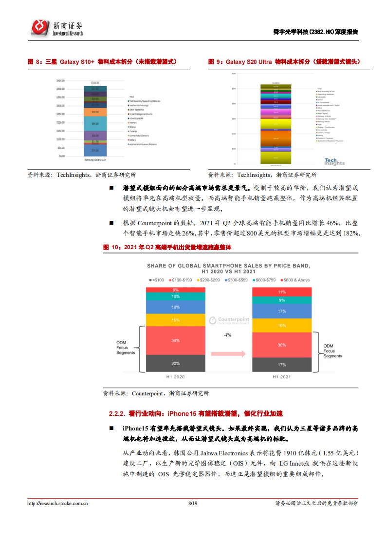 舜宇光学科技-深度报告：拐点+创新支撑公司长期投资逻辑，无惧短期调整-220722.pdf 第8页