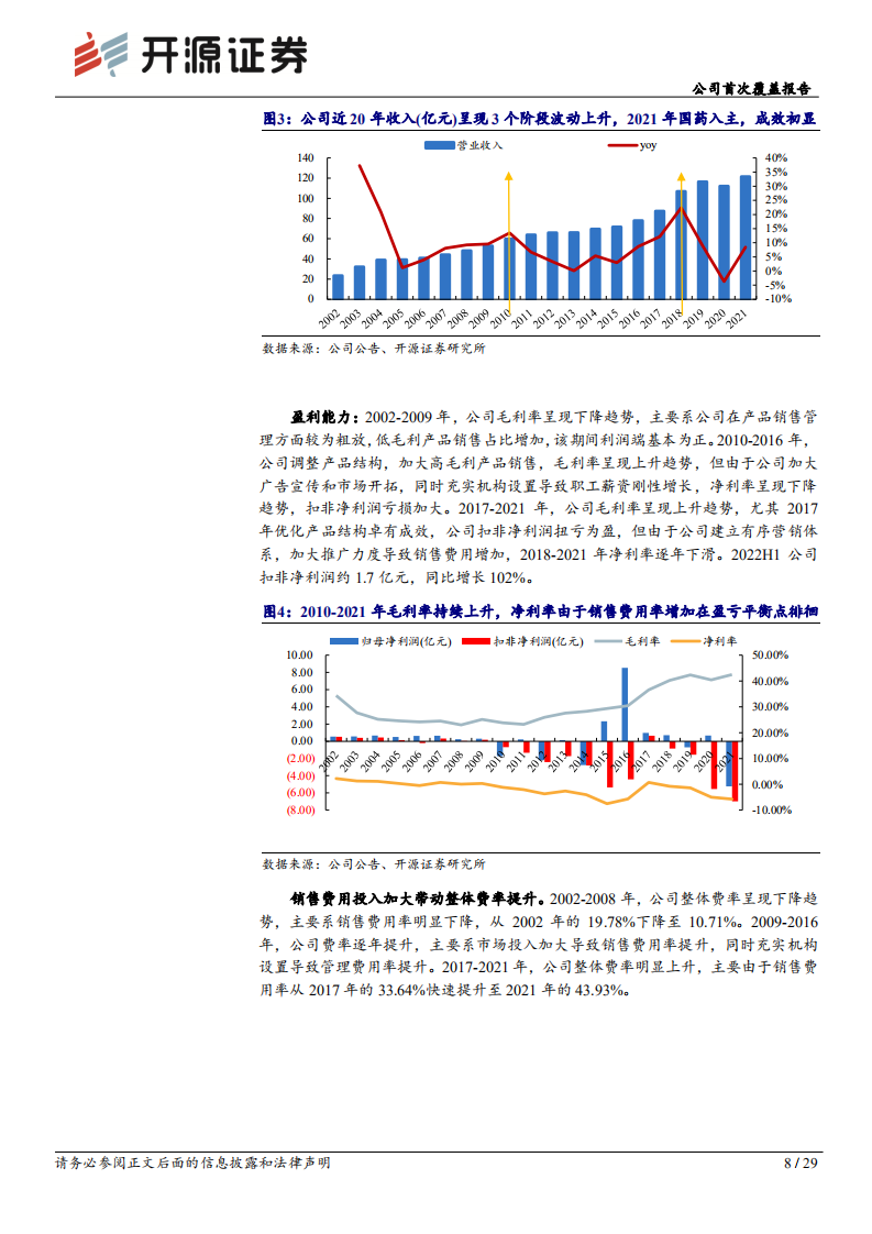 太极集团-公司首次覆盖报告：聚焦主业、突破销售成效初显，开启发展新历程-220804.pdf 第8页