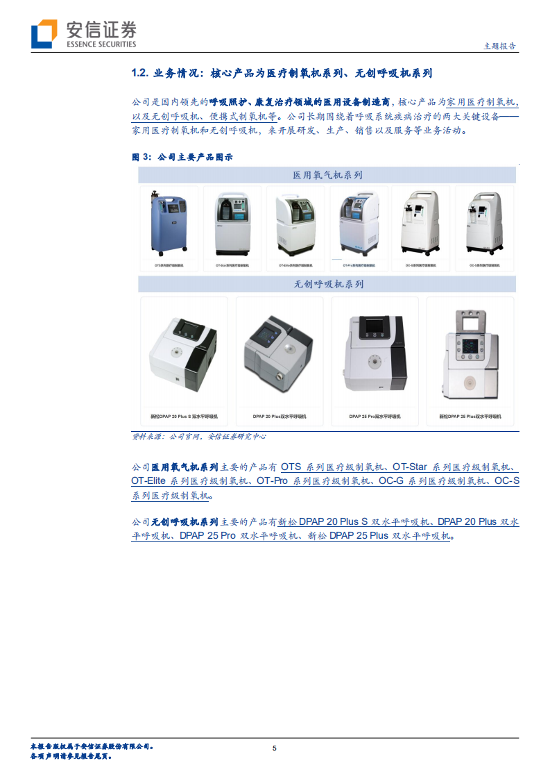 新松医疗：制氧机和呼吸机医疗器械专精特新小巨人企业，业务起量快增长-220805.pdf 第5页