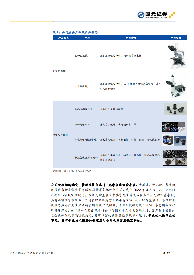 永新光学：激光雷达快速推进，高端仪器国产替代-220717.pdf 第6页