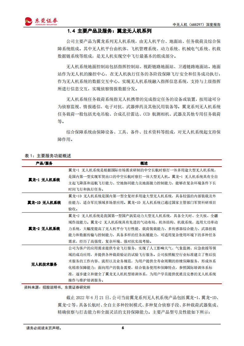 中无人机-深度报告：国内大型固定翼无人机领域翘楚-220728.pdf 第6页
