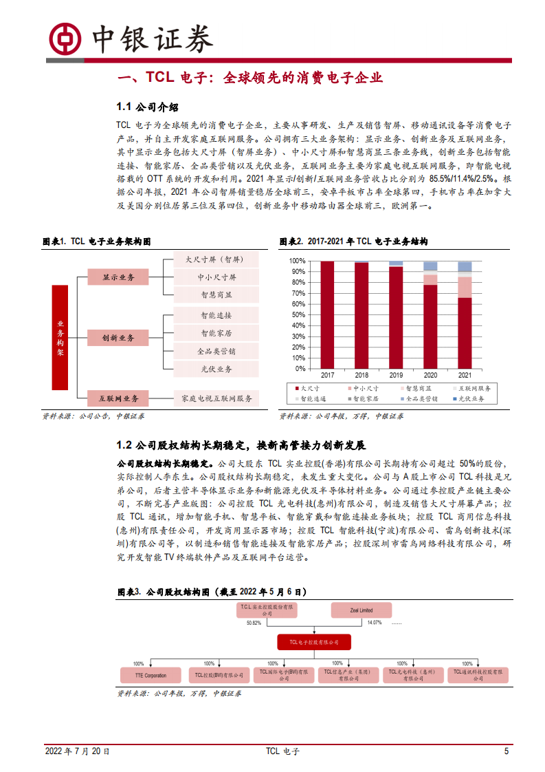 TCL电子-品牌引领价值，深化智屏业务全球领先优势，智能家居全品类布局持续突破-220720.pdf 第5页