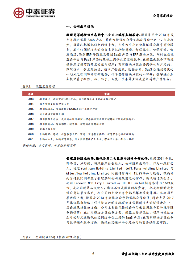 微盟-深耕垂类矩阵，聚焦智慧零售-220718.pdf 第6页
